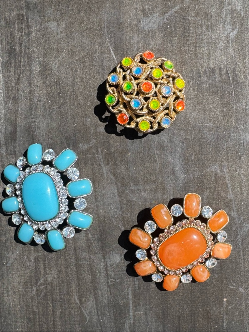 Vintage Brooches - set of 3